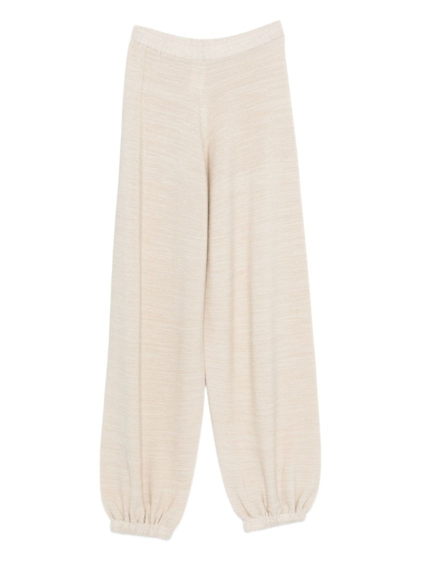 Fabiana Filippi Wide-Leg Trousers With Gathered Elastic Hem