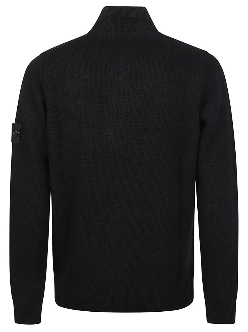 Stone Island Rws High Ribbed Collar Virgin Wool-Blend Sweater