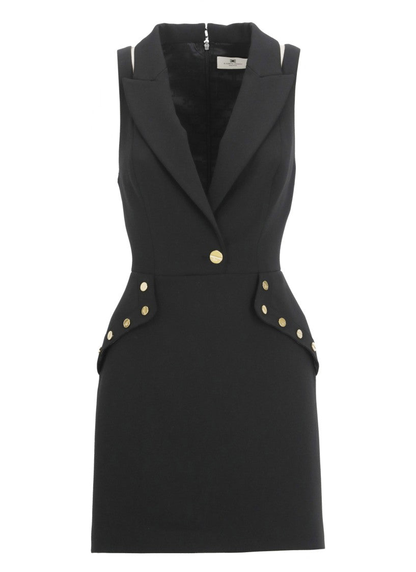 Elisabetta Franchi V-Neck Tailored Mini Dress