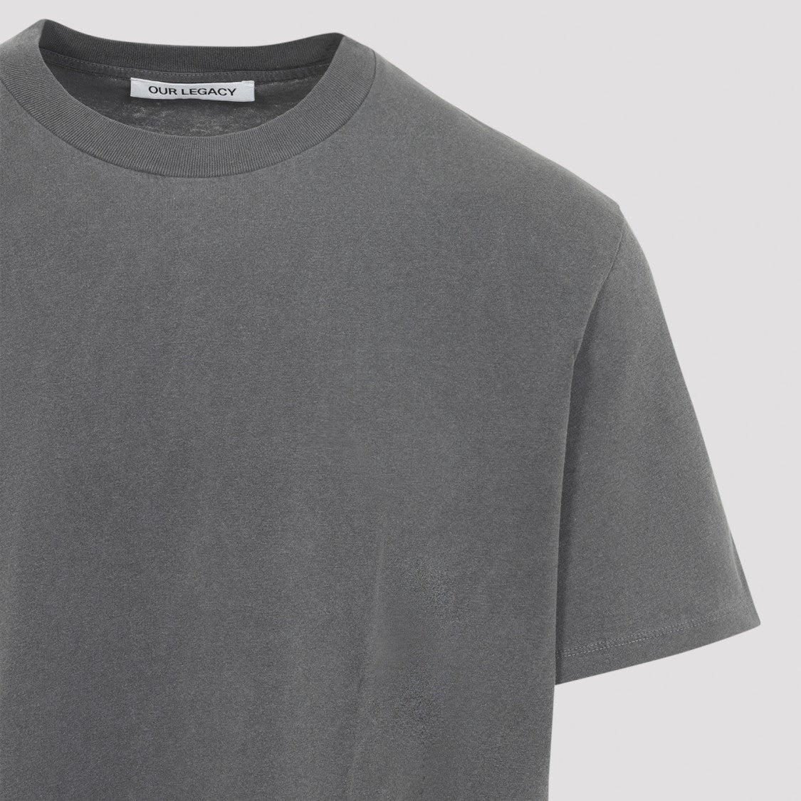 Our Legacy Worn Black Cotton Box T-Shirt