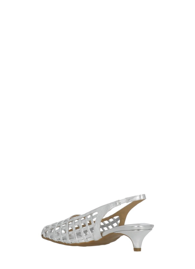 Ash Silver Enji Cut-Out Pumps