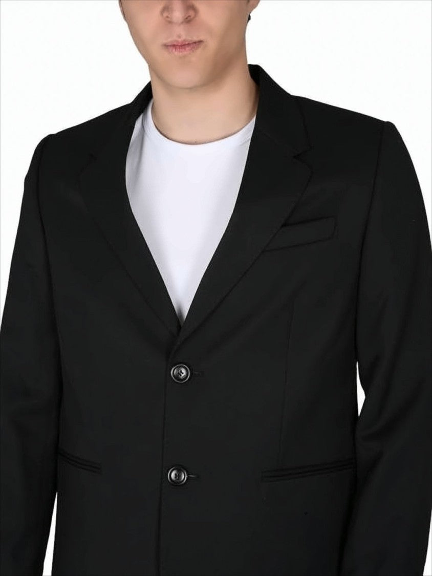 Ami Tailored Black Blazer With Notched Lapel