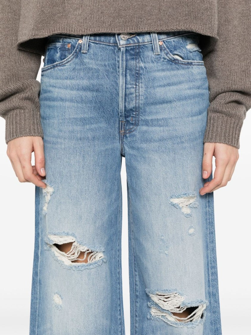 Mother The Ditcher Roller Sneak Jeans