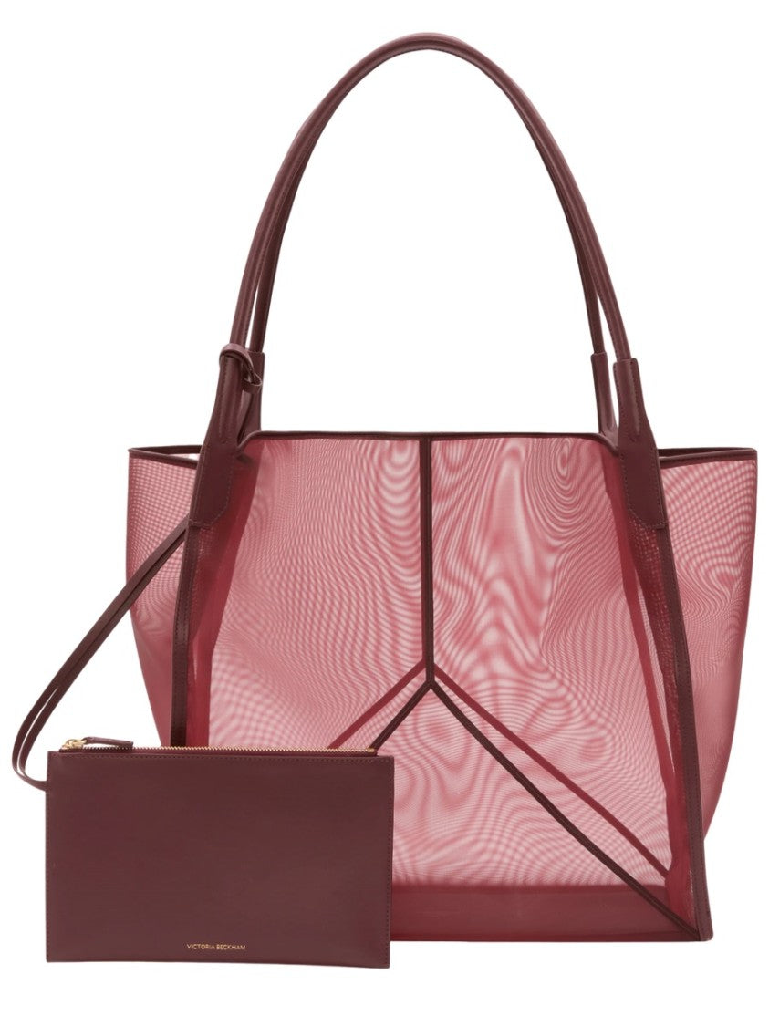 Victoria Beckham Translucent Mesh Panel Tote Bag