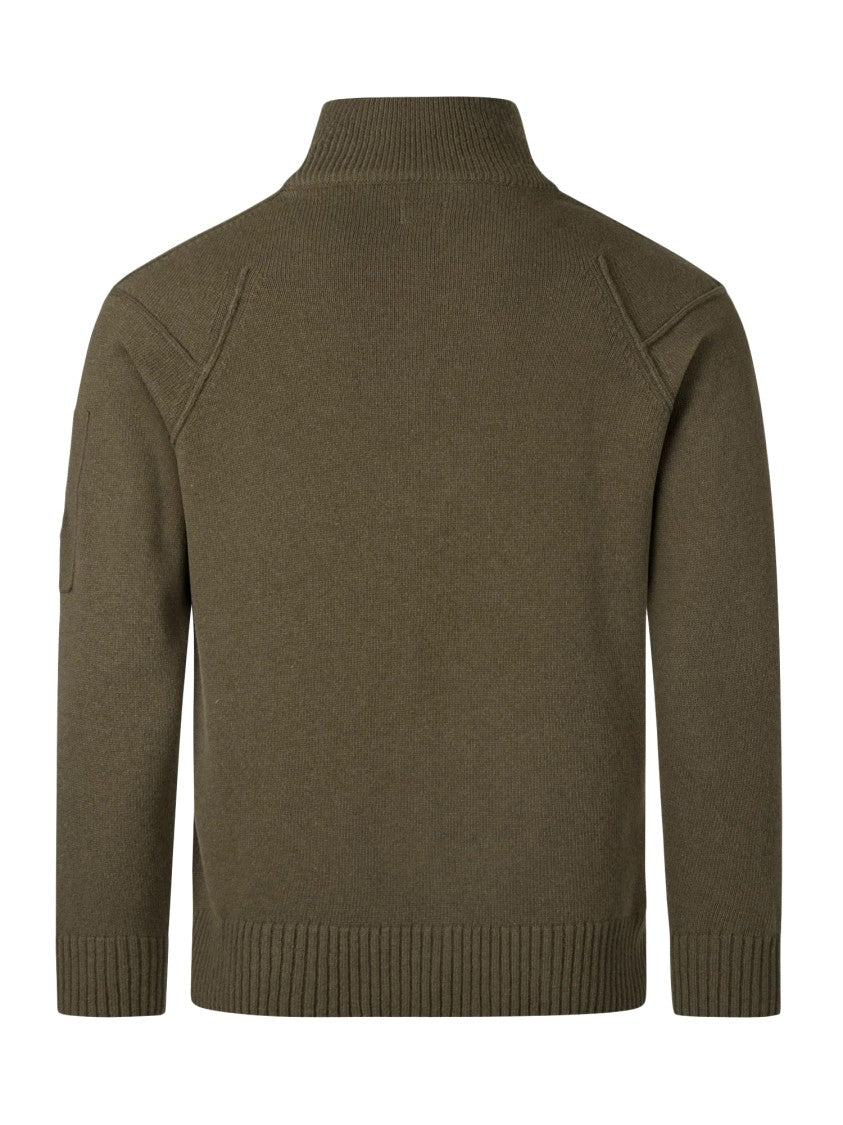 C.P. Company Half-Zip Long-Sleeve Top With Fitted Ribbed Hem