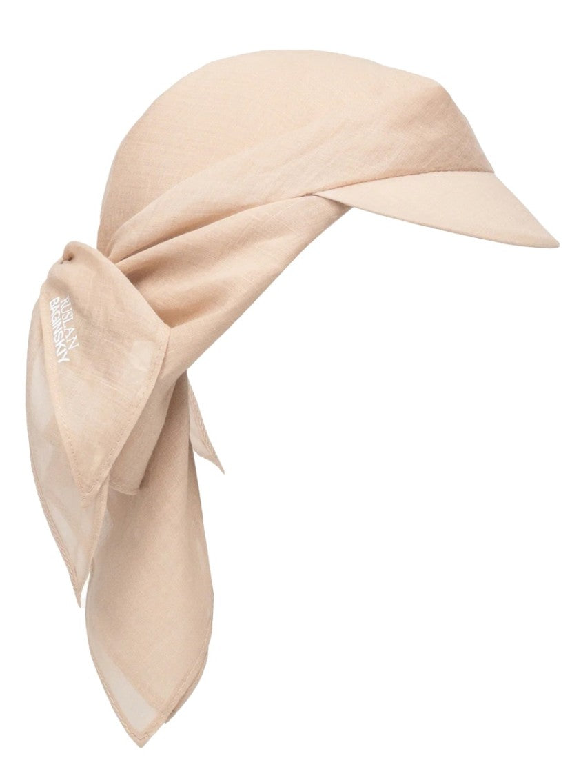 Ruslan Baginskiy Natural Nettle Semi-Sheer Visor Scarf