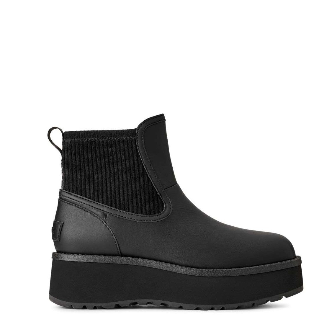 Ugg Chelsea Boots With Ribbed Knit Collar