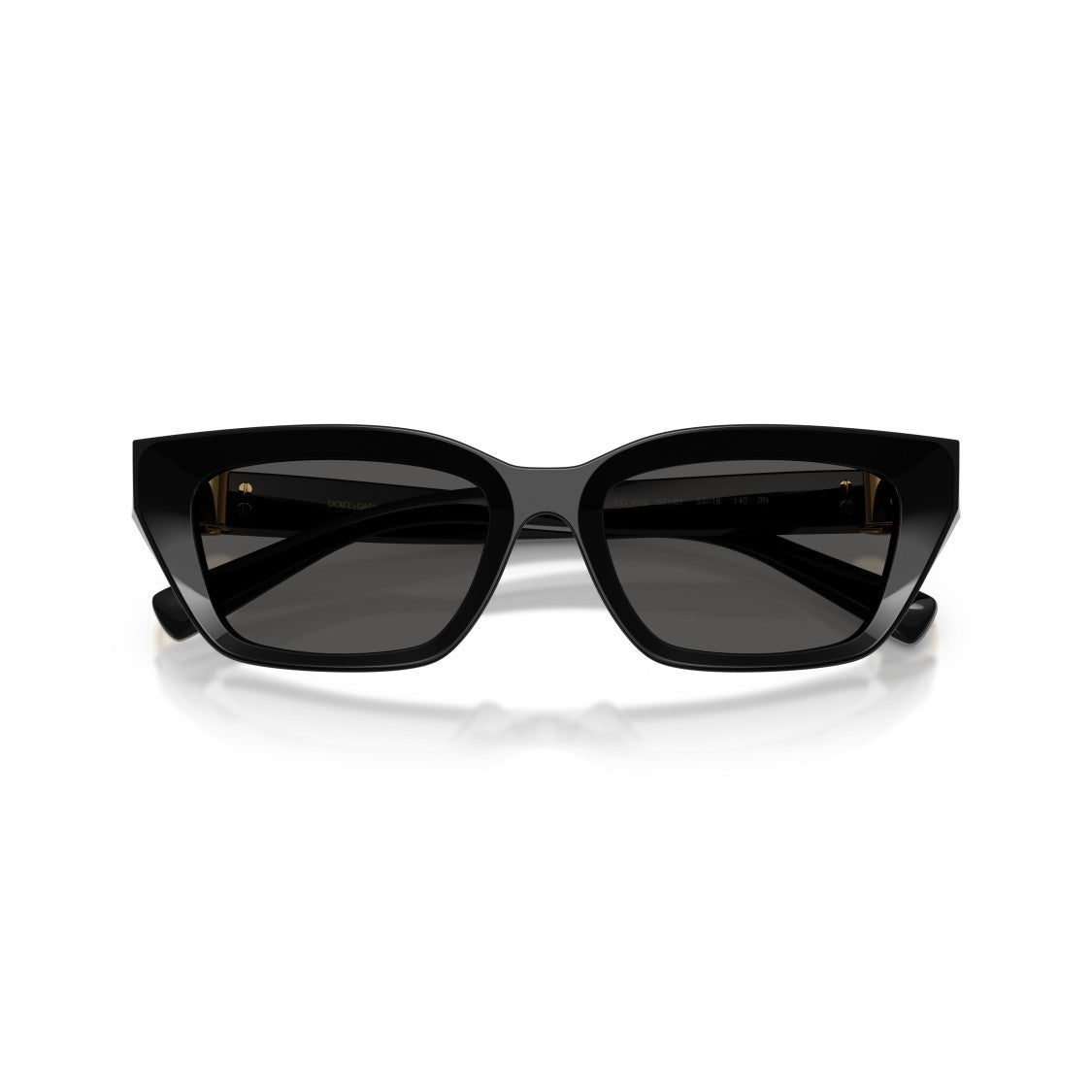 Dolce & Gabbana 0Dg4532 Rectangular Sunglasses With Glossy Black Frame