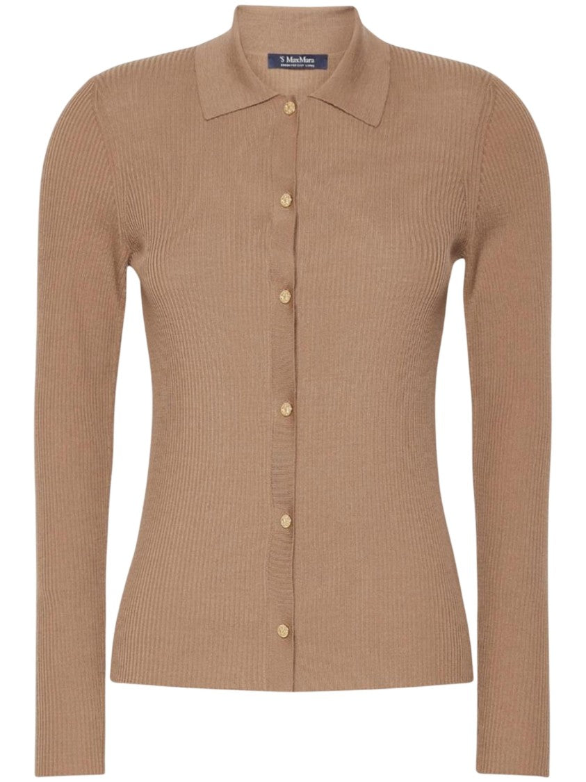 Max Mara Cardigan Smmlimone Ribbed Knit Cardigan