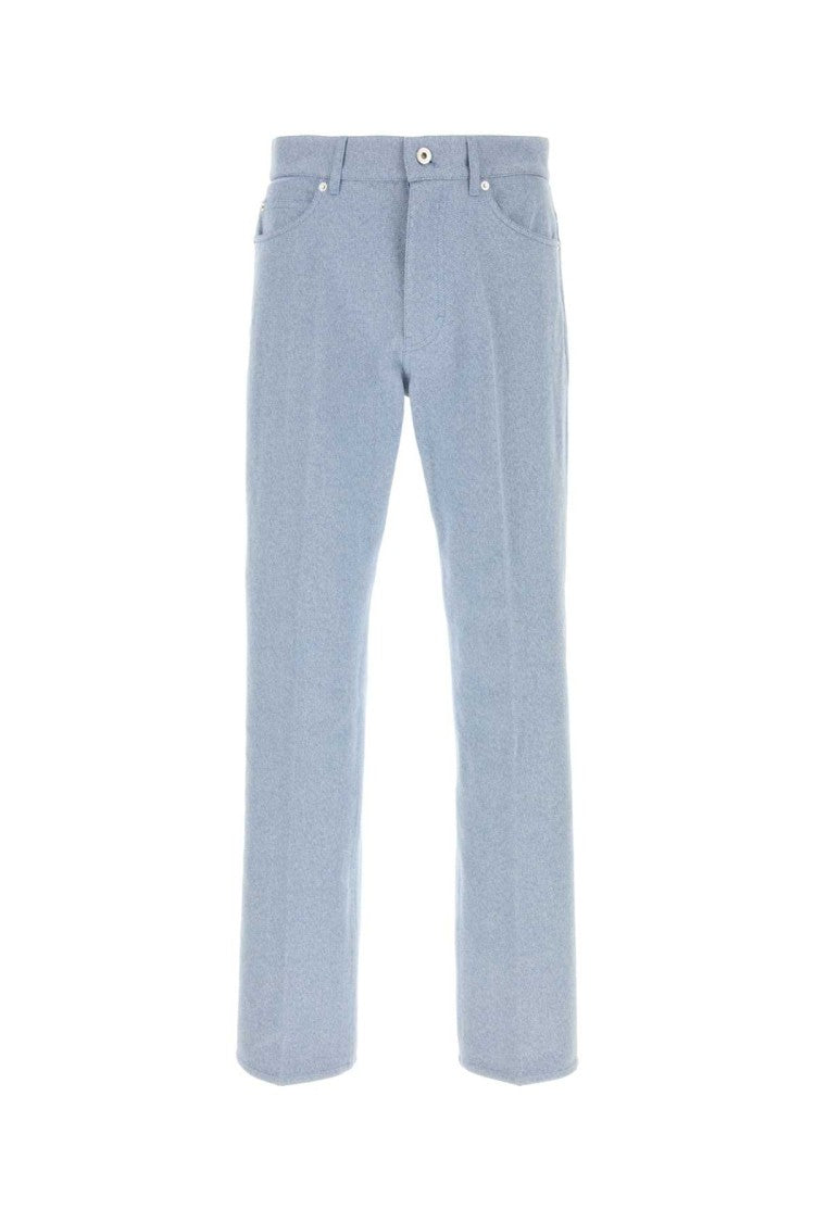 Salvatore Ferragamo Light-Blue Oxford Pant