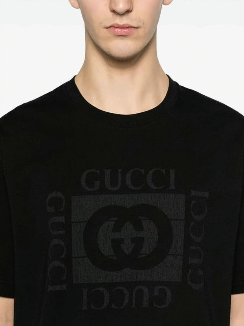 Gucci Short-Sleeve T-Shirt With Tonal Logo