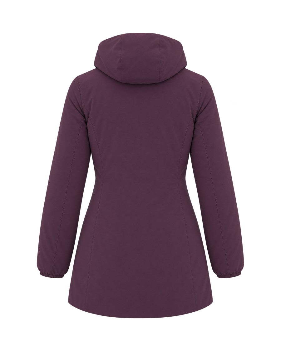 K-Way Reversible Three-Quarter Length K-Way Jacket With Hood