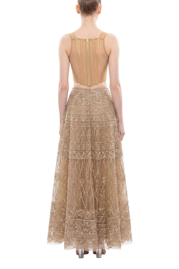 Saiid Kobeisy Beaded Skirt