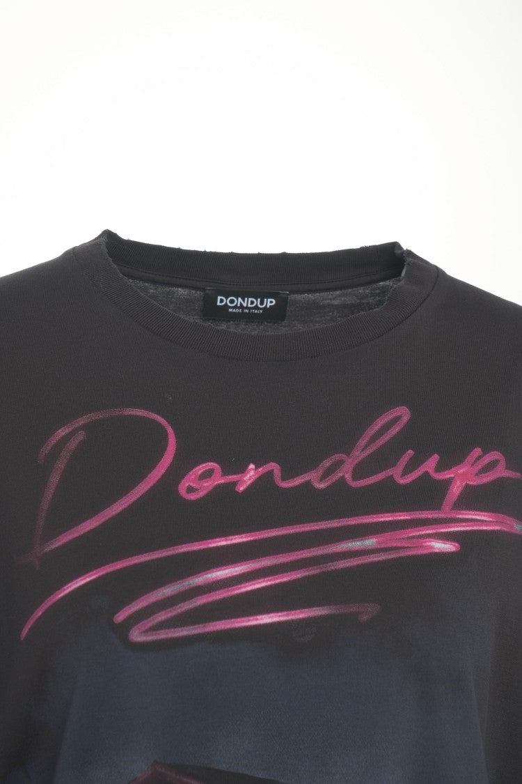 Dondup Motel-Themed Graphic Print T-Shirt With Casual Cut