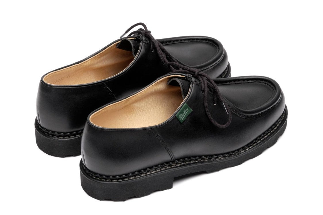 Paraboot Derby-Style Shoes In Black Full Grain Leather