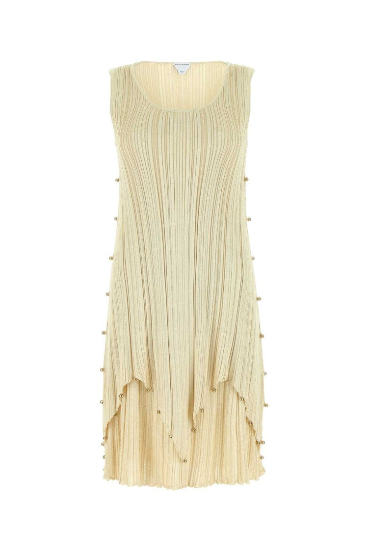 Bottega Veneta Gold Polyester Blend Dress