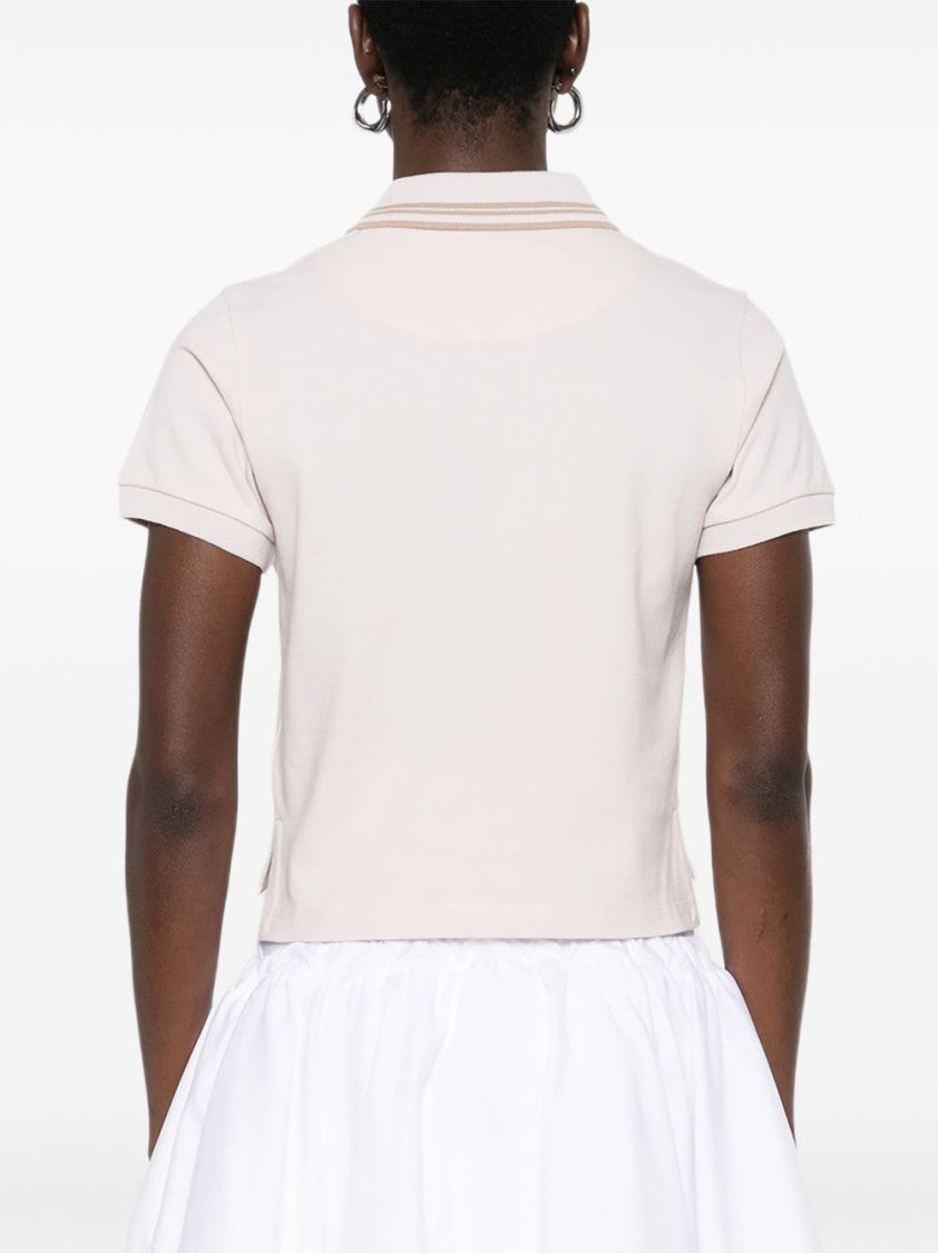 Vivienne Westwood Lilac Ash Striped Polo Collar Top