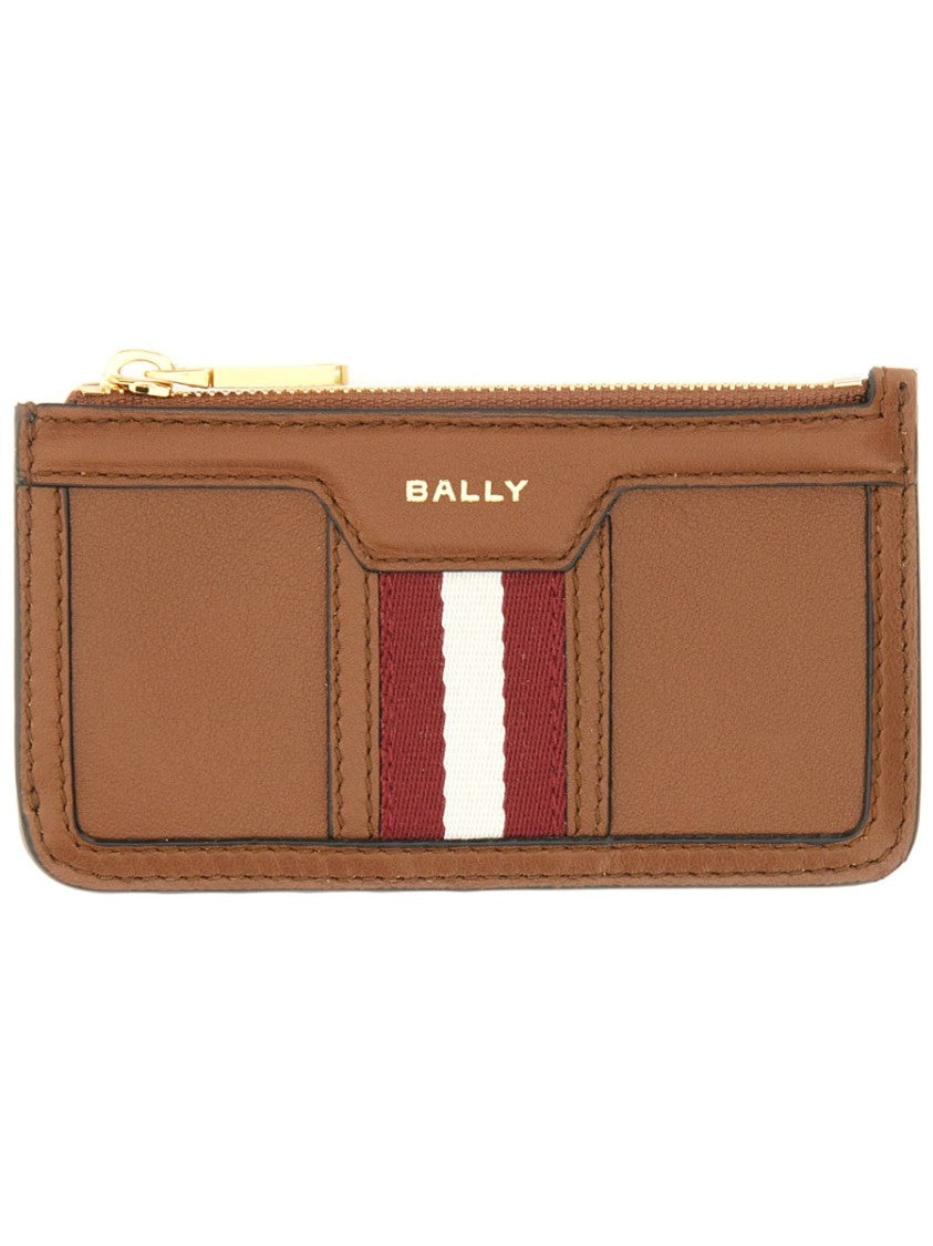 Bally Brown Leather Card Holder