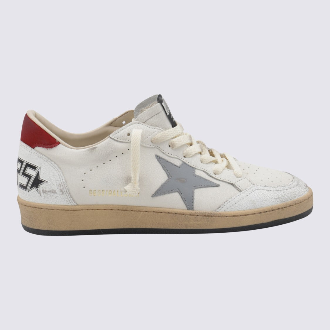 Golden Goose White Leather Ball Star Sneakers