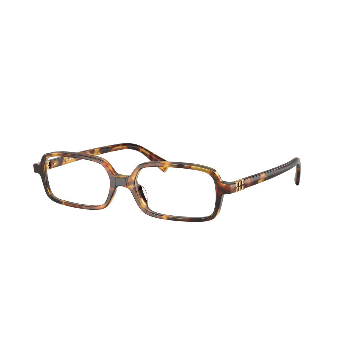 Miu Miu 0Mu 01Yv Rectangular Tortoiseshell Acetate Eyeglasses