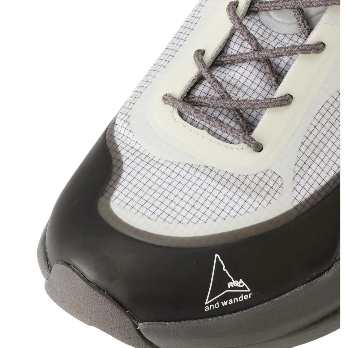 And Wander Grid-Patterned Nylon Sneakers With Durable Rubber Sole