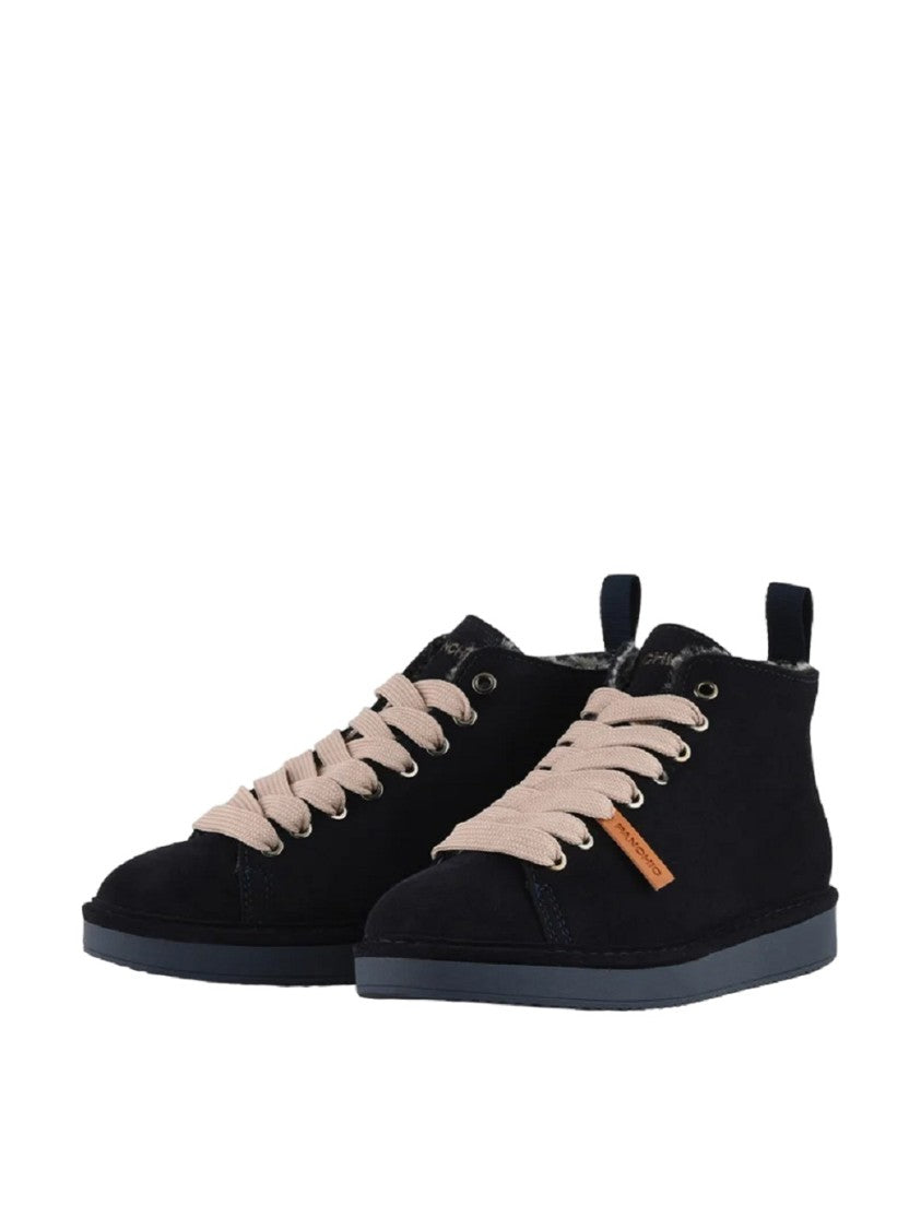Panchic High-Top Sneakers With Leather Finish And Design