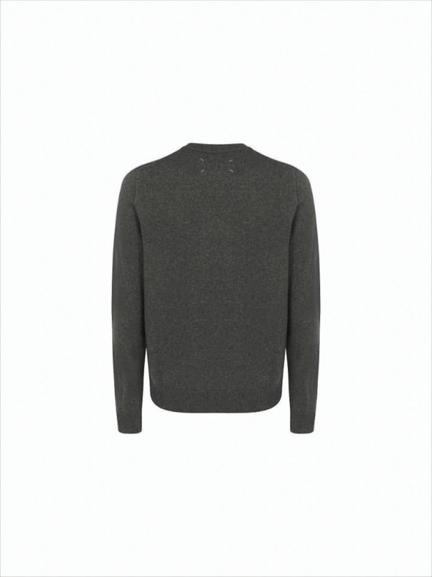 Maison Margiela Cashmere Crewneck Sweater With Minimalist Design