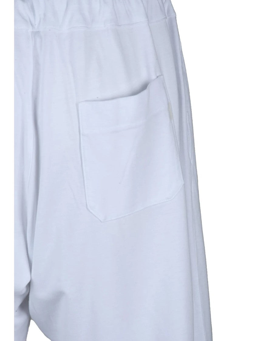 Crossley White Stretch Adjustable Drawstring Cotton-Blend Shorts