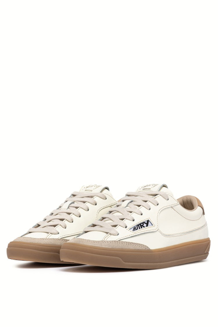 Autry Hazelnut Windscape Suede Leather Sneakers