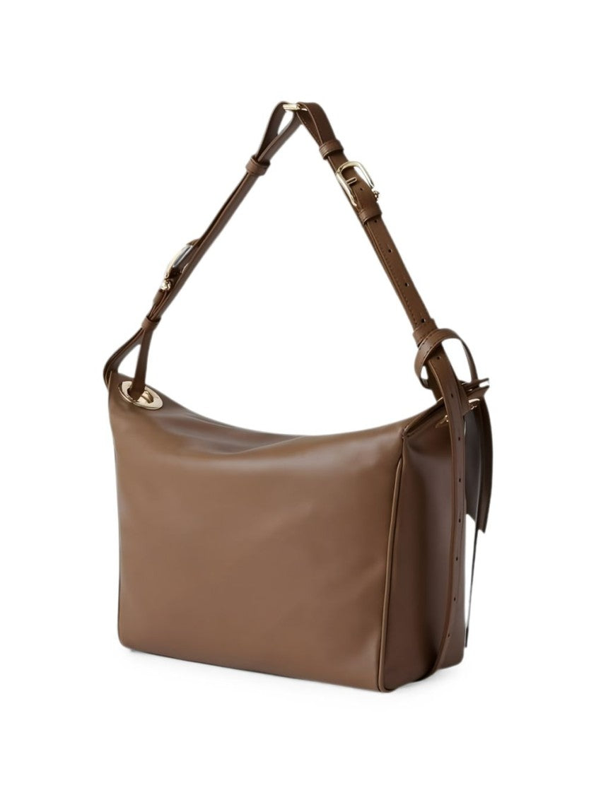 Furla Brown Ginevra M Shoulder Bag Logo Bag