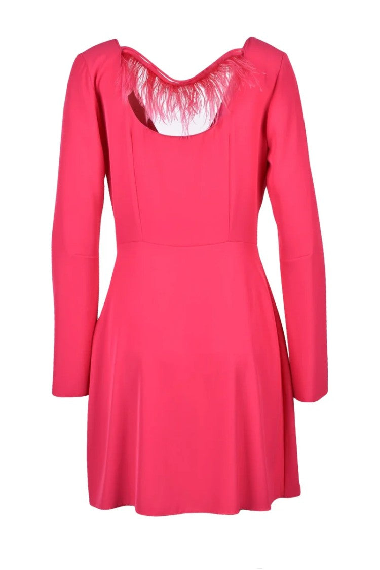 Patrizia Pepe Flared Dress Zipper - Fuchsia