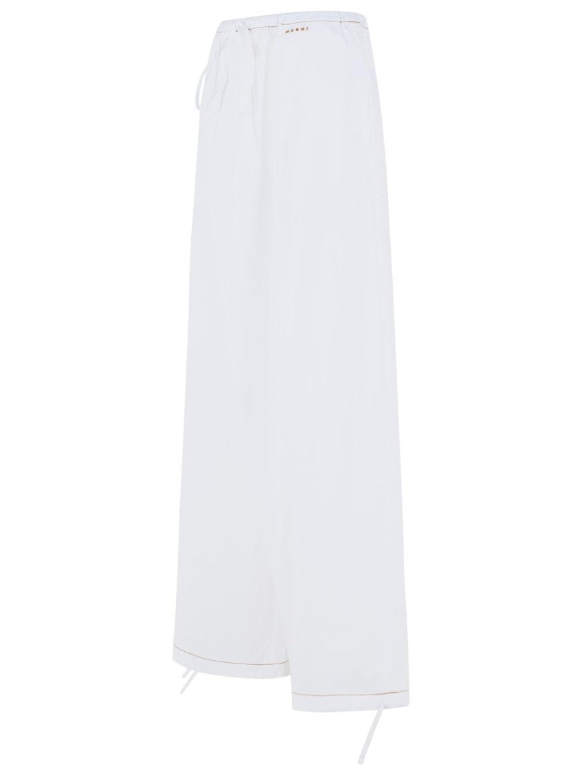 Marni White Cotton Pants