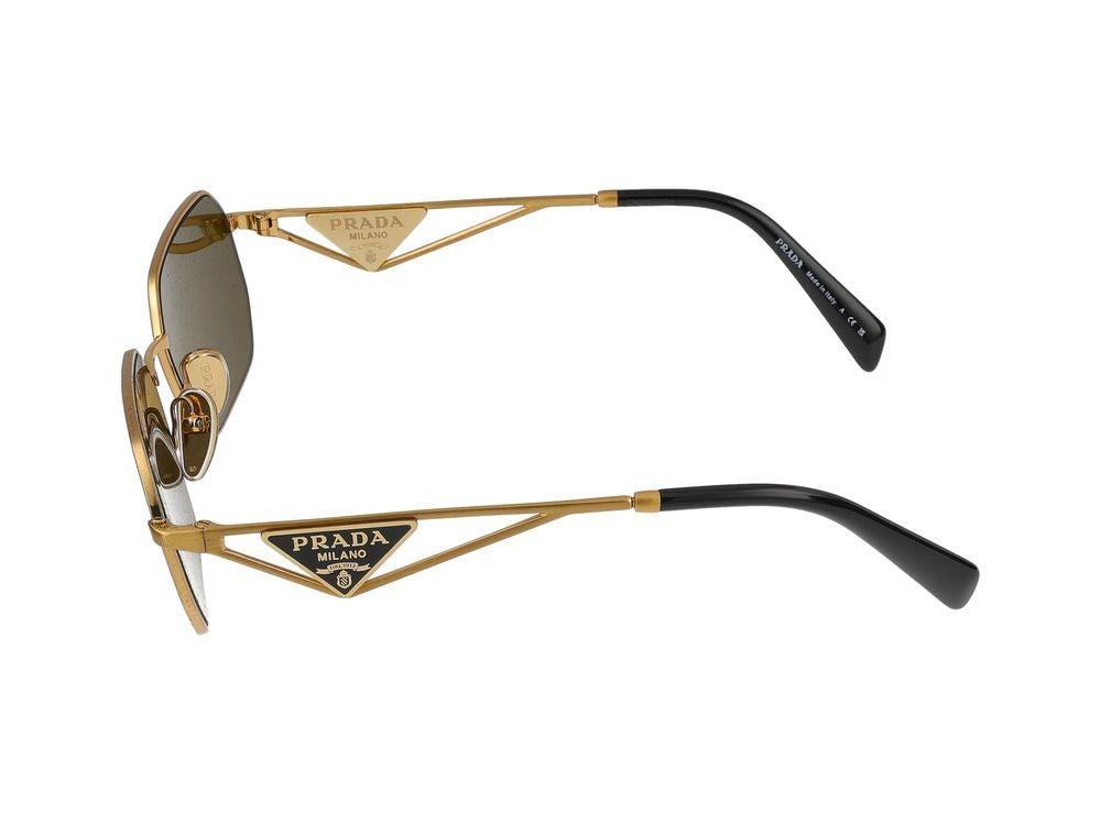 Prada Sophisticated Silver Steel Sunglasses With 58Mm Lenses