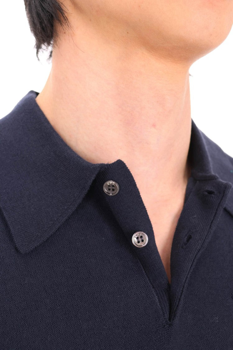 A.P.C. Eliot Cotton-Cashmere Pocket Polo Shirt