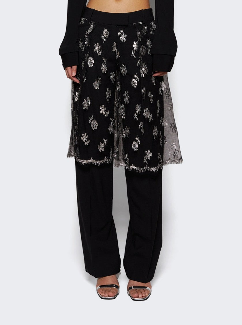 Christopher Esber Lace Sarong Trouser Black