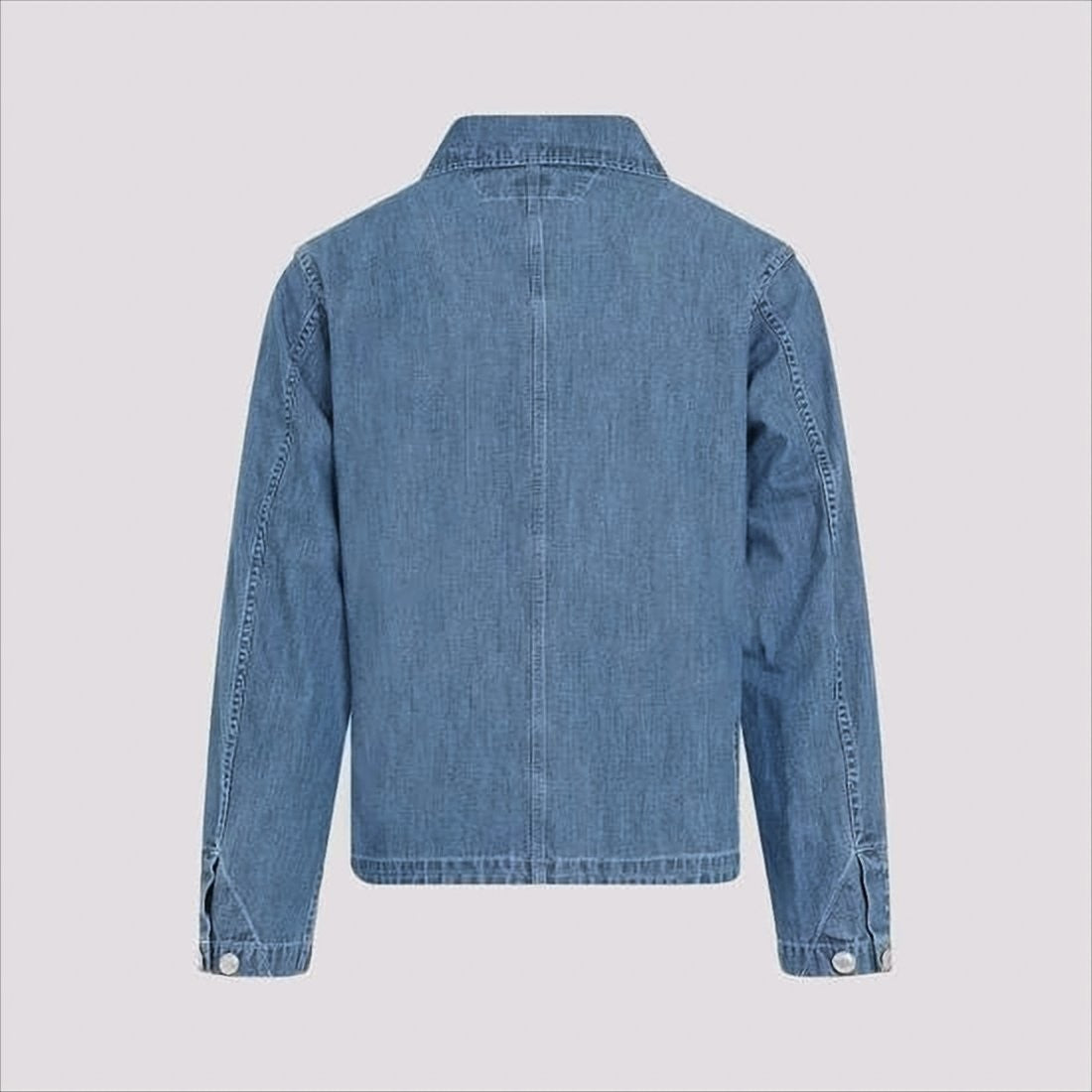 C.P. Company Classic Denim Jacket With Button Closure And Logo Detail