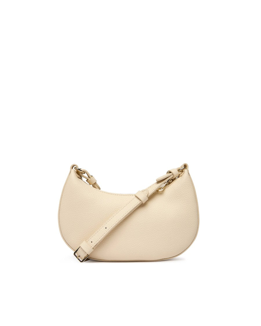 Patrizia Pepe Wooly White Crescent Bag