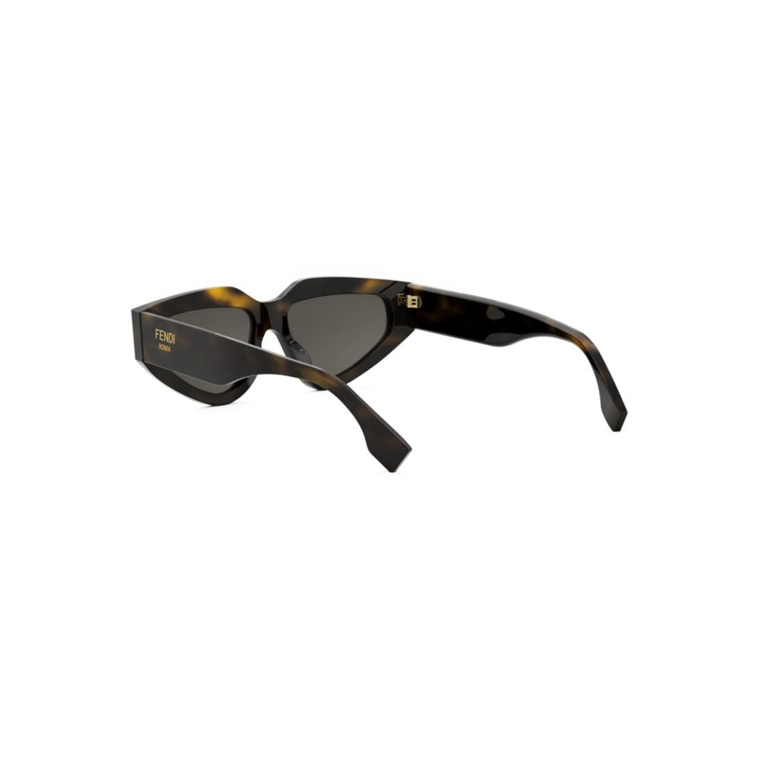 Fendi Angular Tortoiseshell Sunglasses With Cat-Eye Lenses