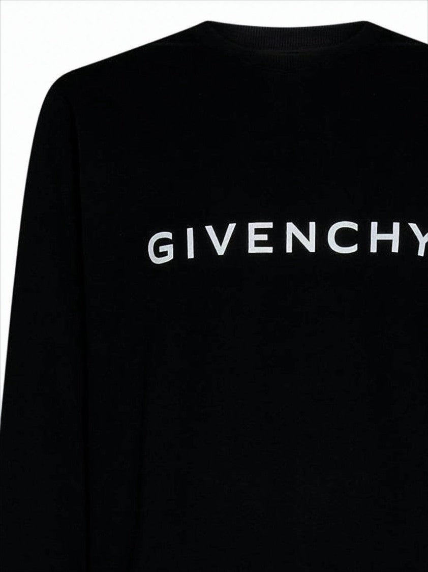 Givenchy Long-Sleeve Cotton Sweatshirt With Bold Logo