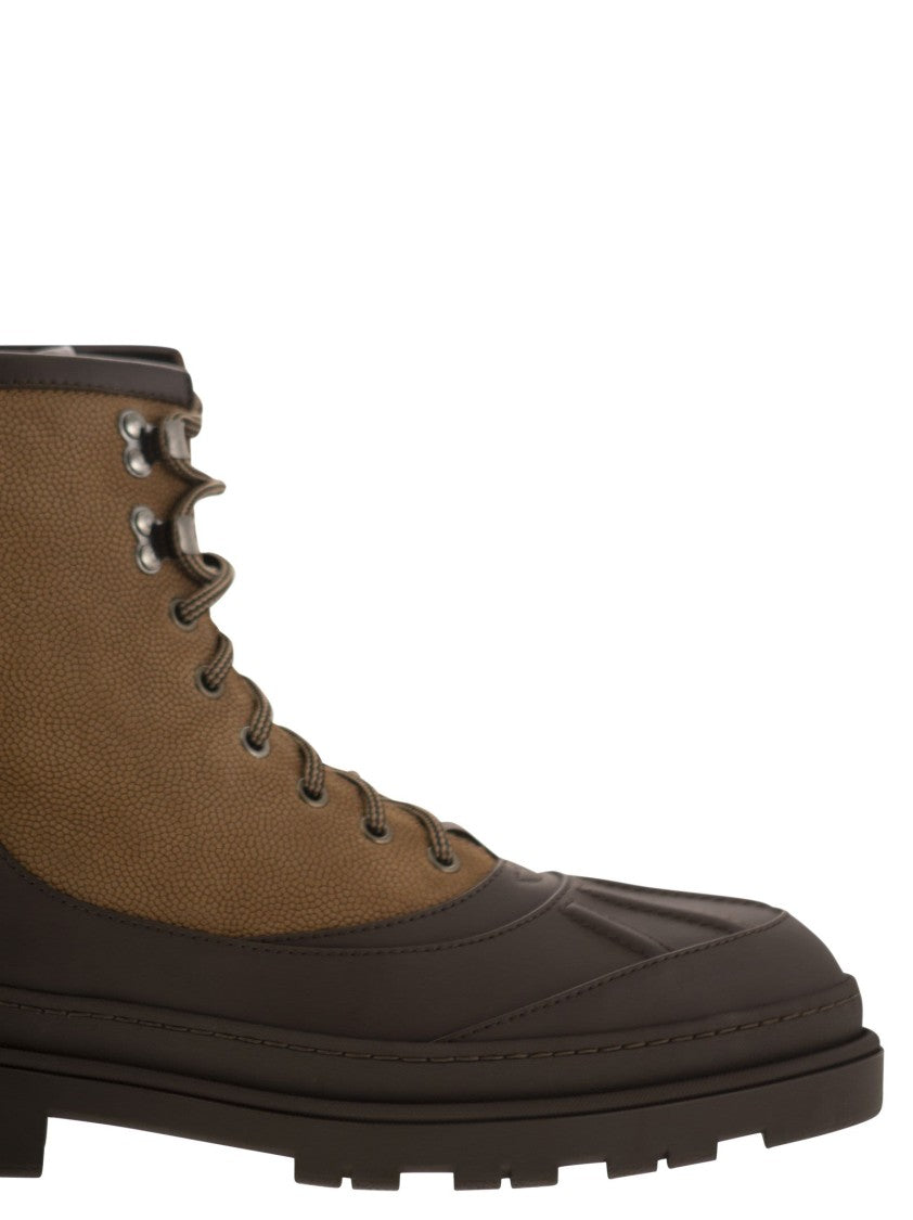 Brunello Cucinelli Duck Boot In Suede