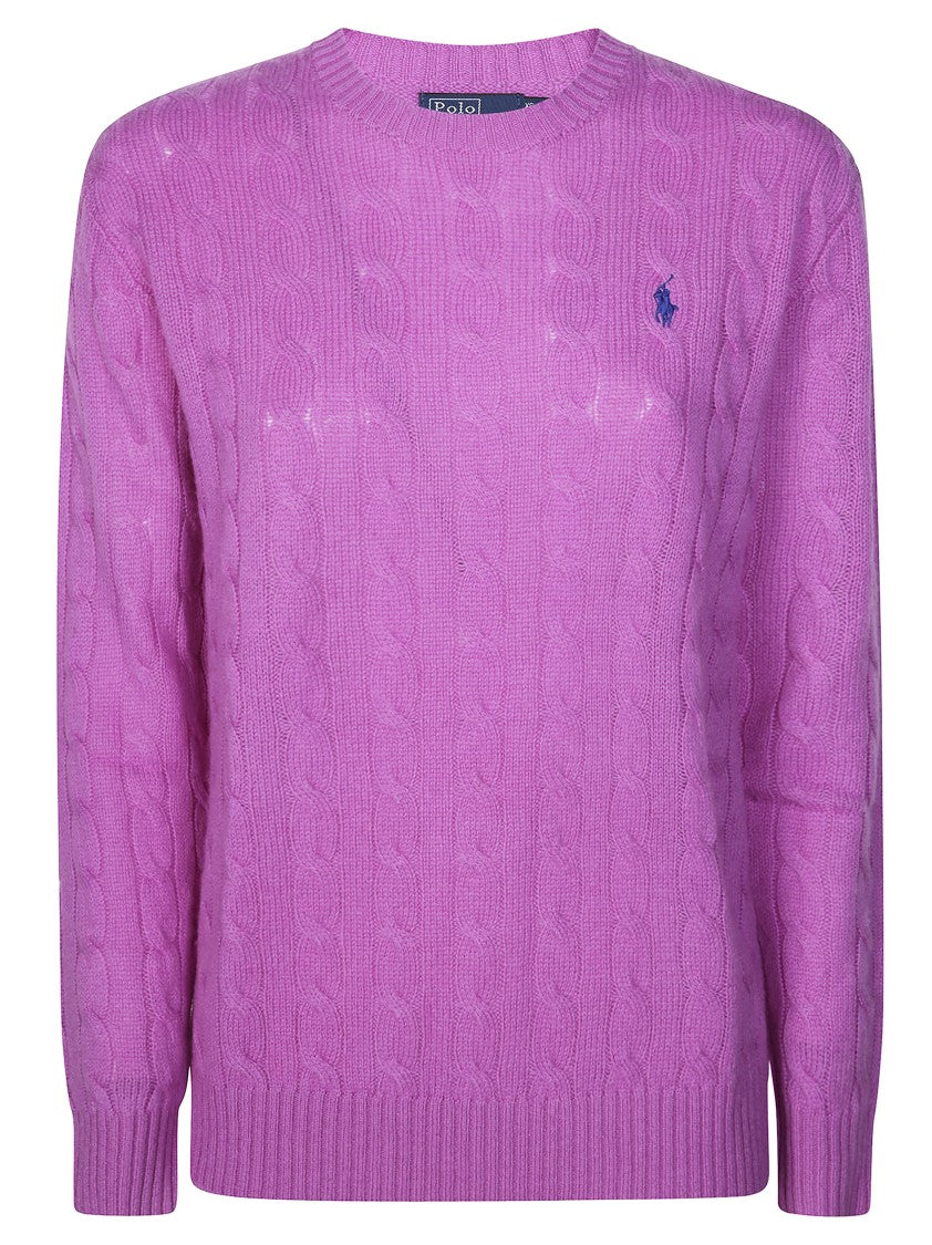 Polo Ralph Lauren Kimberly Cable-Knit V-Neck Sweater