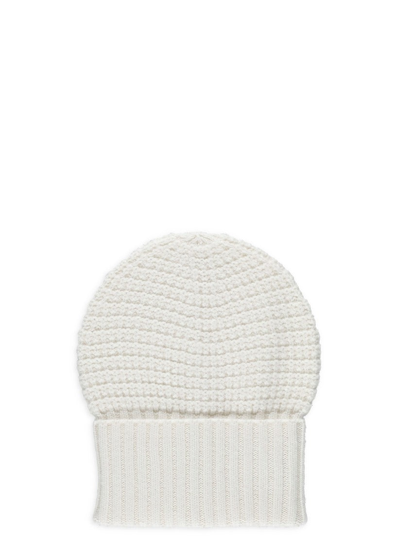 Fabiana Filippi White Wool-Blend Sequined Beanie