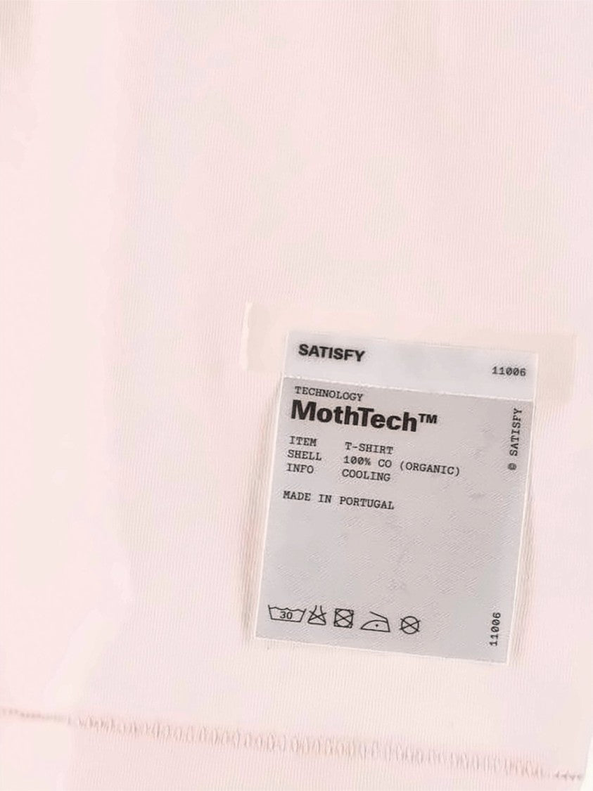 Satisfy Relaxed-Fit Light Pink T-Shirt With Distressed Pattern