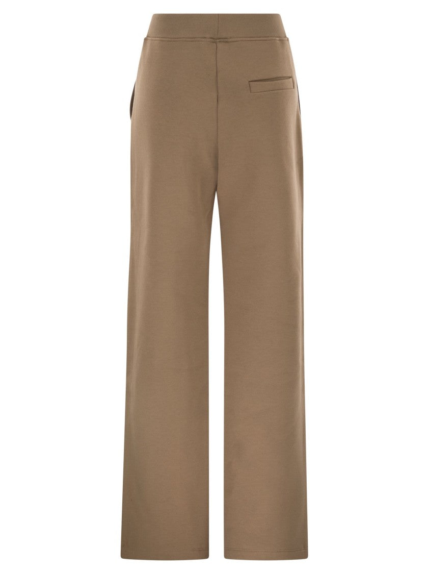 Max Mara Pompeo - Cotton Trousers With Logo
