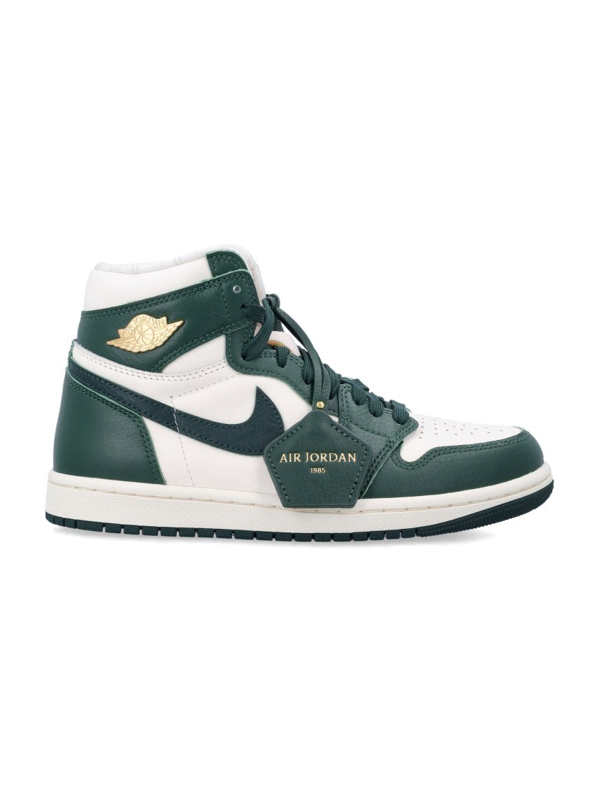 Nike Green Air Jordan Leather Sneakers
