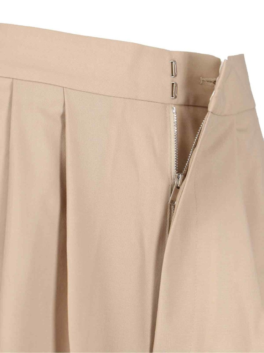 Sa Su Phi High-Waisted Wide-Leg Trousers With Front Pleats