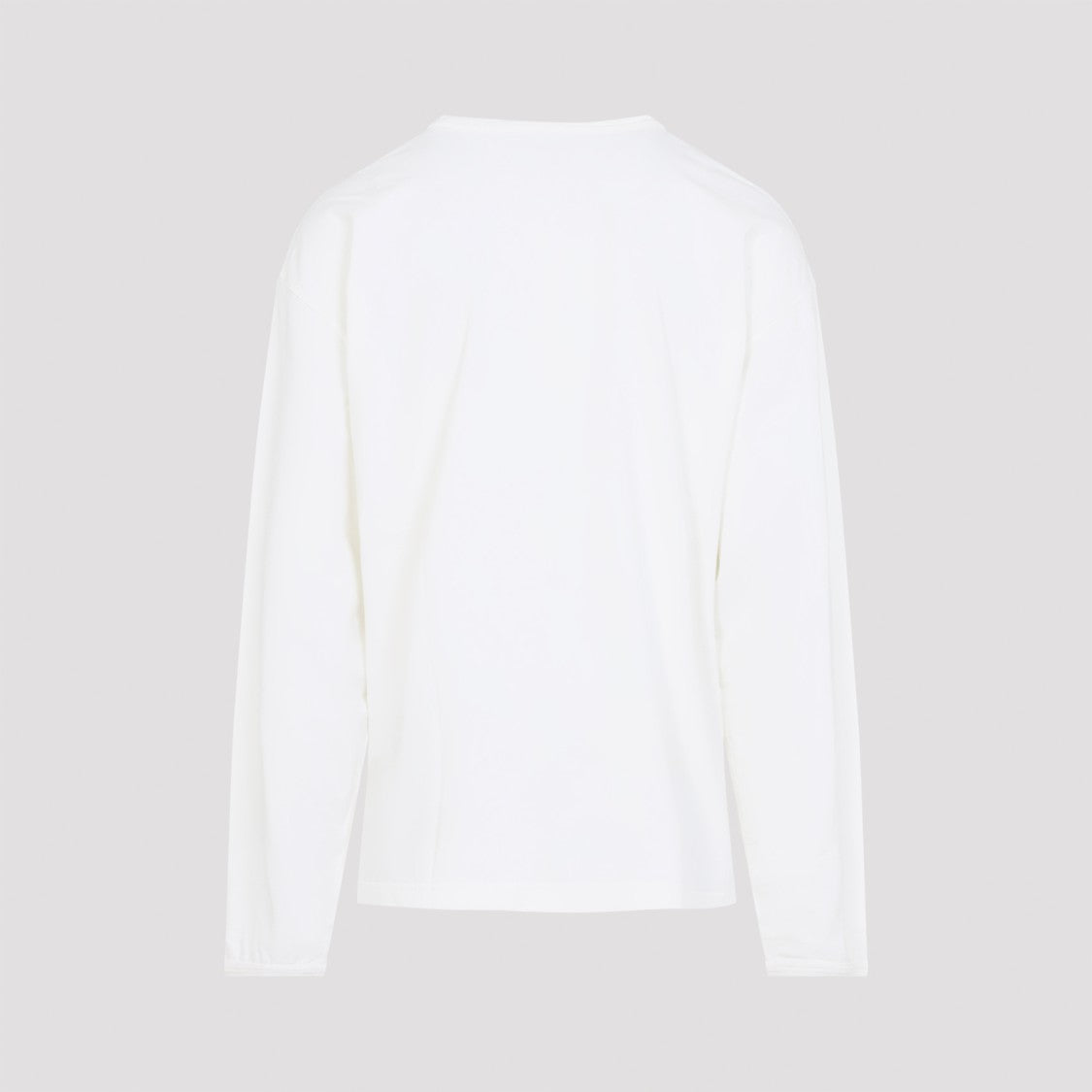 Lemaire White Cotton Long-Sleeve T-Shirt With Minimalist Design