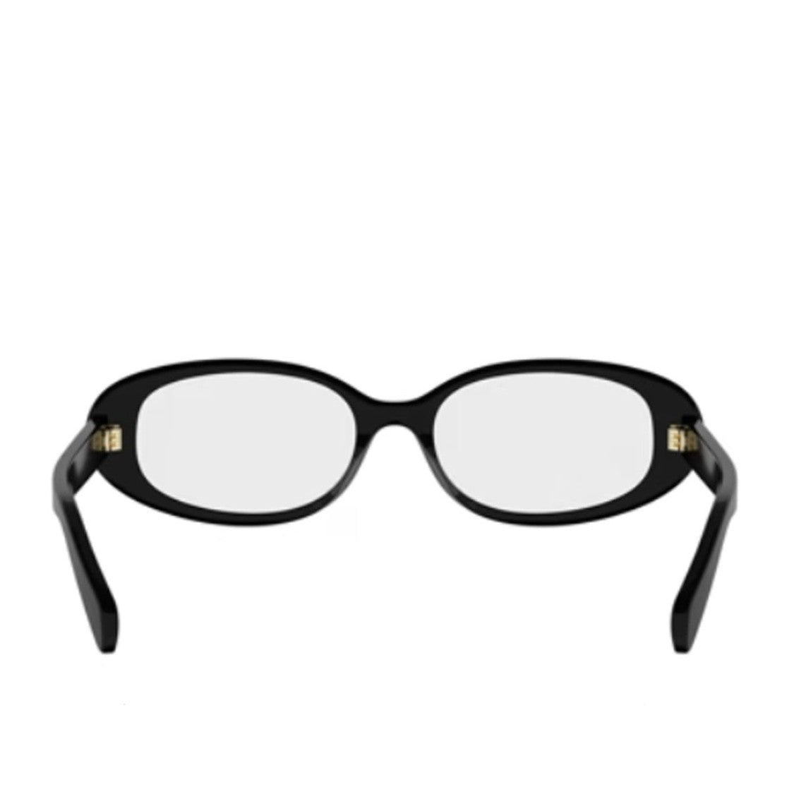 Celine Black Triomphe Mini Acetate Oval Sunglasses
