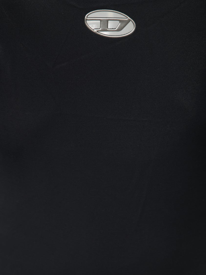 Diesel Seamless Black One-Piece Swimsuit