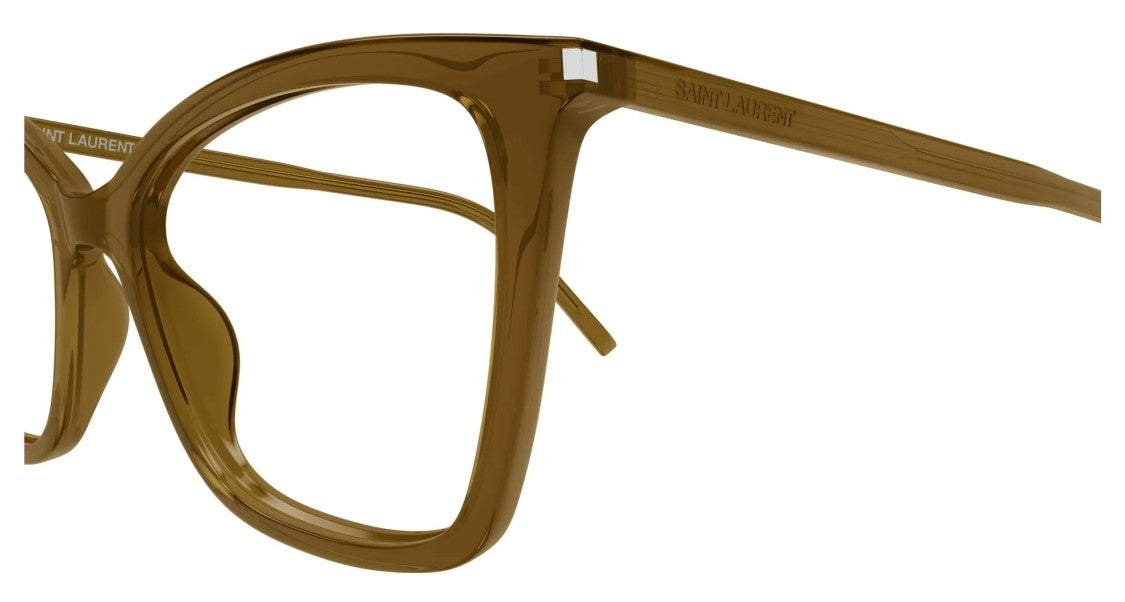 Saint Laurent Eyeglasses Sl 386 009 Brown Brown Transpare 53/16/145